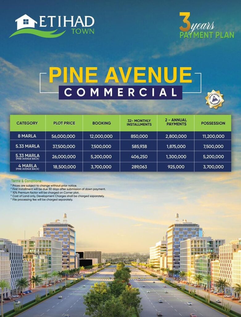 pine avenue commercial phase 2 etihad town