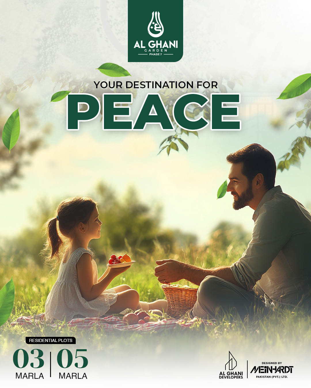 al ghani garden phase 7 booking